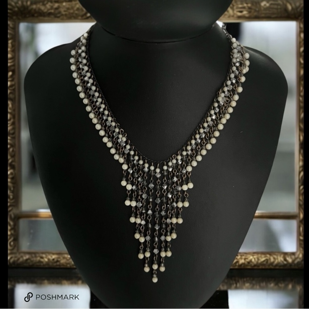 💖 Erickson Beamon Cascading Pearl Statement Necklace 💖
